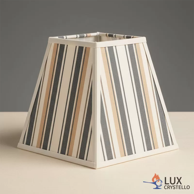striped cloth lampshade custom