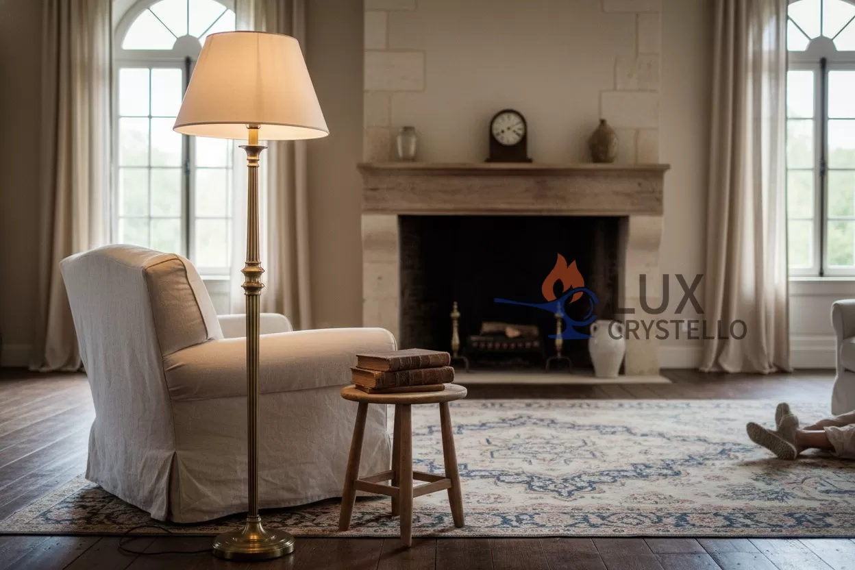 french country brass floor lamp.jpeg